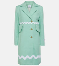 Patou Single-breasted cotton-blend tweed coat - Patou 单排扣棉混纺粗花呢外套