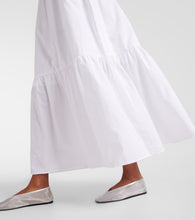 Patou Tiered cotton maxi skirt