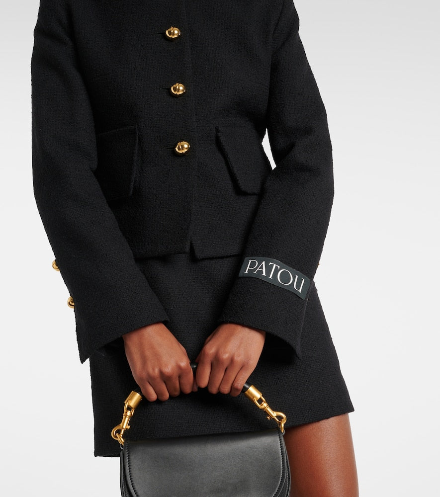 Patou Wool and cotton-blend jacket