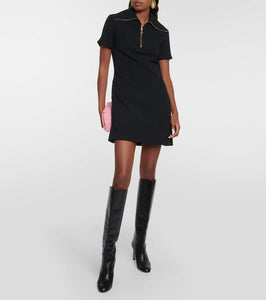 Patou crêpe minidress