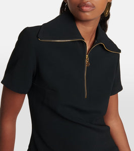 Patou crêpe minidress