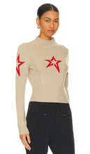 Perfect Moment Cable Underwear Sweater in Beige