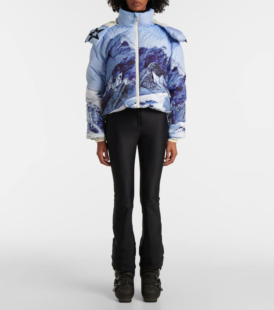 Perfect Moment Mountain printed down jacket