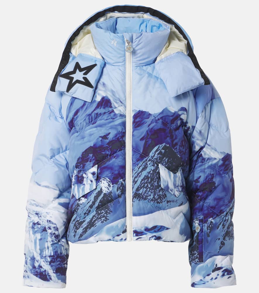 Perfect Moment Mountain printed down jacket