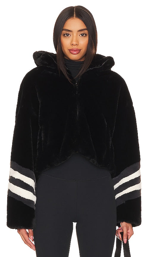 Perfect Moment Noelle Faux Fur Jacket in Black