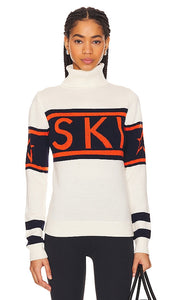 Perfect Moment Schild Sweater in White - Perfect Moment - Pull Schild en blanc - Perfect Moment Schild 白色毛衣 - Perfect Moment Schild Pullover in Weiß - Perfect Moment 쉴드 스웨터화이트 색상 - Maglione Schild Perfect Moment in bianco