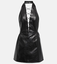 Petar Petrov Atkins V-neck leather mini dress. Petar Petrov Atkins V领皮质迷你连衣裙