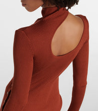 Petar Petrov Fineas cutout ribbed-knit silk midi dress