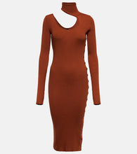 Petar Petrov Fineas cutout ribbed-knit silk midi dress. Petar Petrov Fineas 镂空罗纹针织真丝中长连衣裙