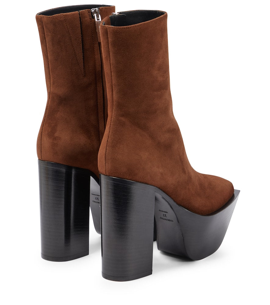 Peter Do Suede platform ankle boots
