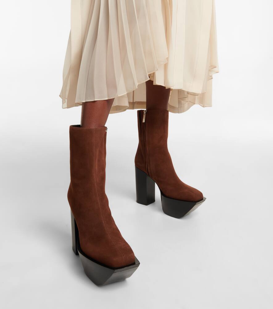 Peter Do Suede platform ankle boots