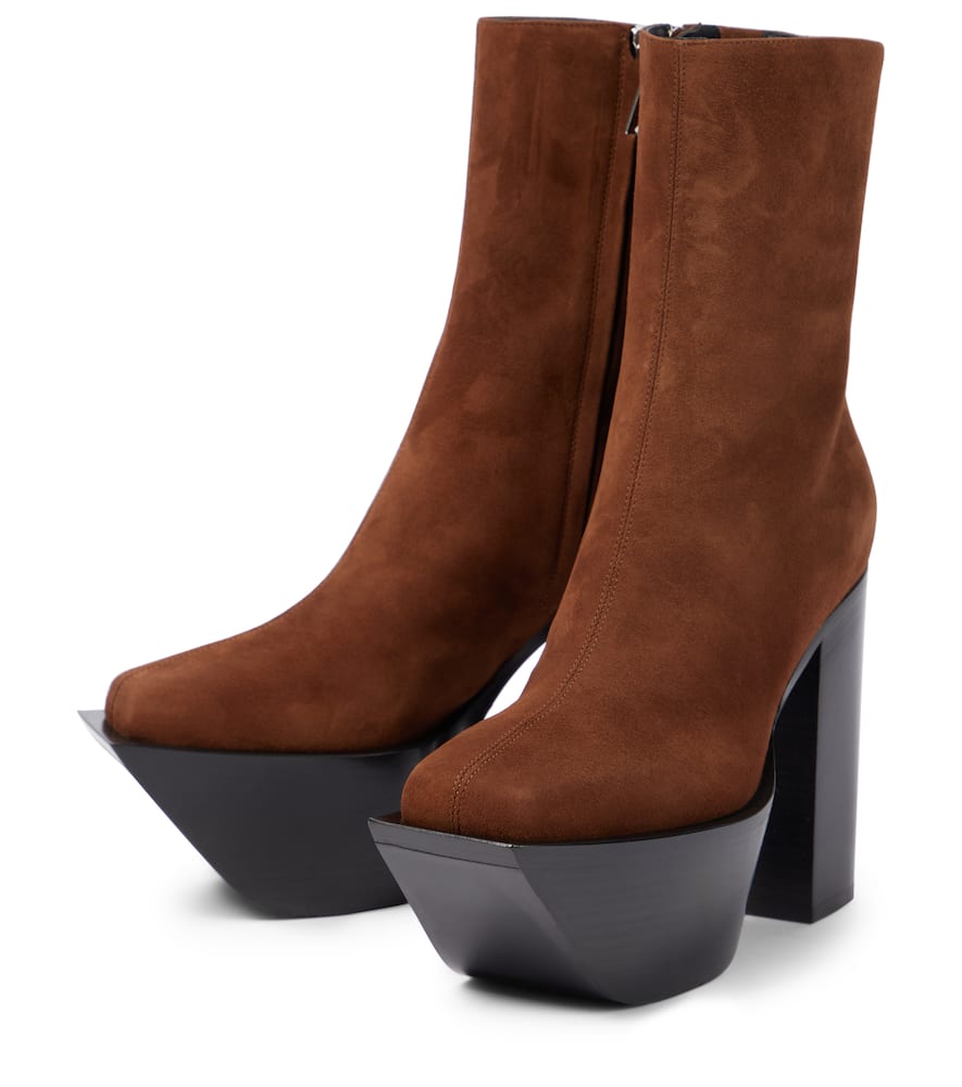 Peter Do Suede platform ankle boots