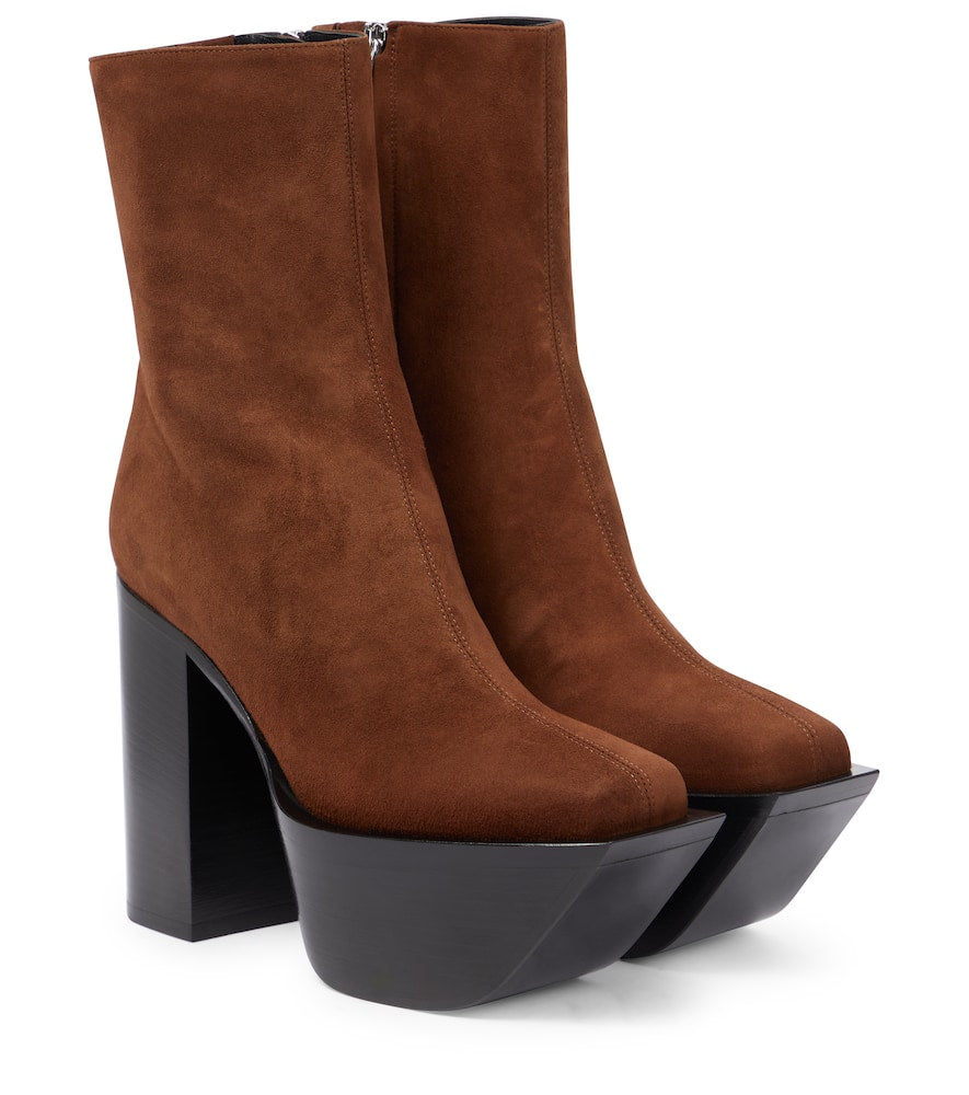 Peter Do Suede platform ankle boots