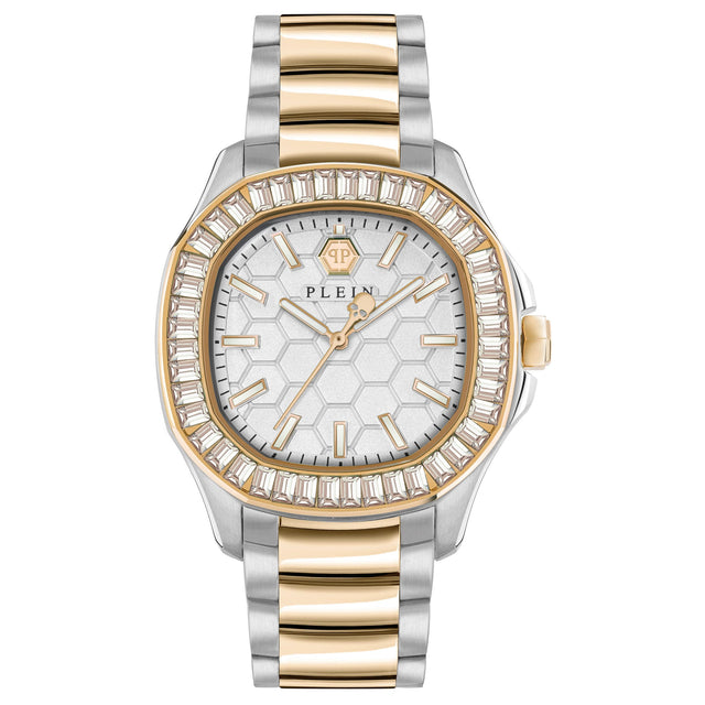 Philipp Plein Spectre Lady Crystal Bezel and Two-Tone Bracelet Watch | 38mmx45mm | PWTAA0523