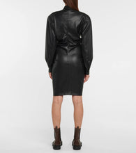 Philosophy di Lorenzo Serafini Ruched faux leather minidress