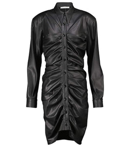 Philosophy di Lorenzo Serafini Ruched faux leather minidress