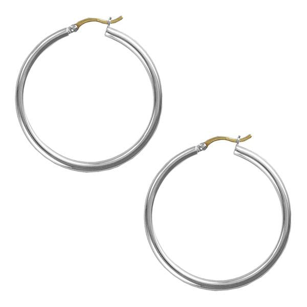 Plain Hoop Earrings 45mm