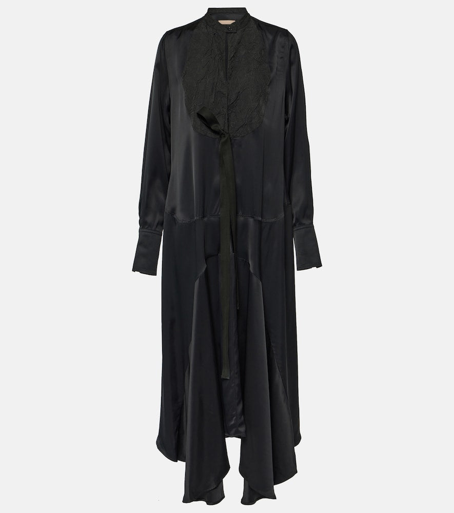 Plan C Asymmetric pleated midi dress. C款不对称褶裥中长连衣裙