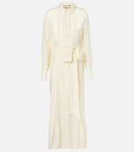 Plan C Belted silk shirtdress