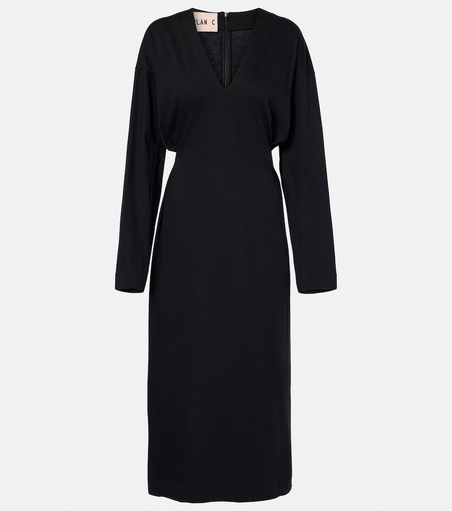 Plan C Cotton midi dress. Plan C 棉质中长连衣裙