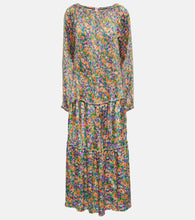 Plan C Floral pleated midi dress. Plan C 花卉褶皱中长连衣裙