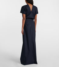 Plan C Mid-rise cotton maxi skirt