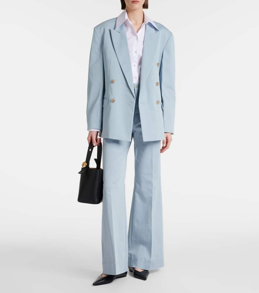 Plan C Oversized cotton-blend blazer
