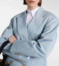 Plan C Oversized cotton-blend blazer