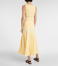 Plan C Pleated knit midi skirt