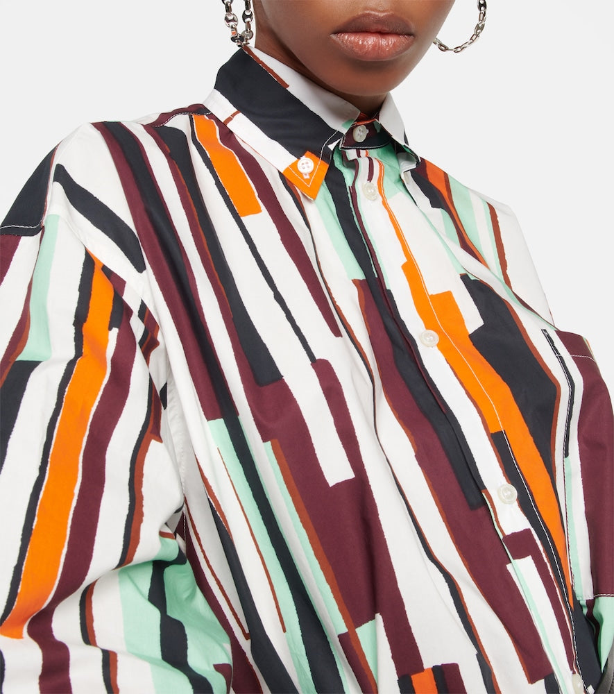 Plan C Printed shirt dress
