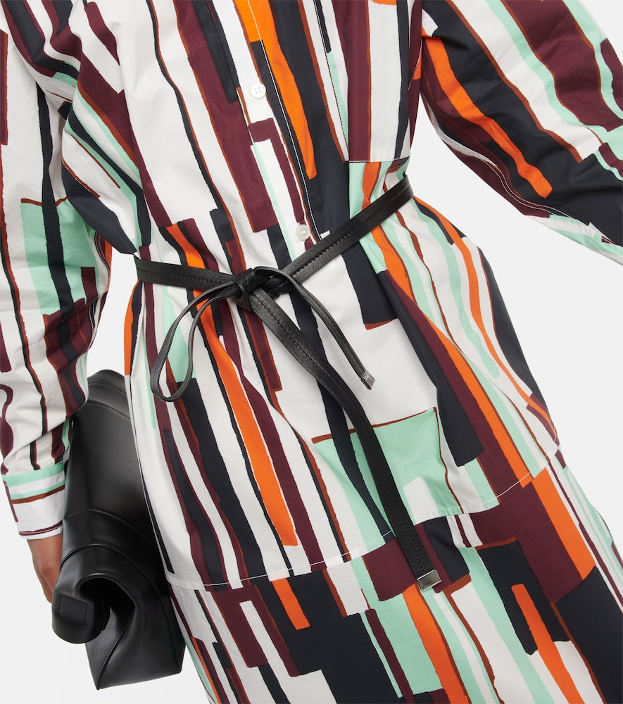 Plan C Printed shirt dress