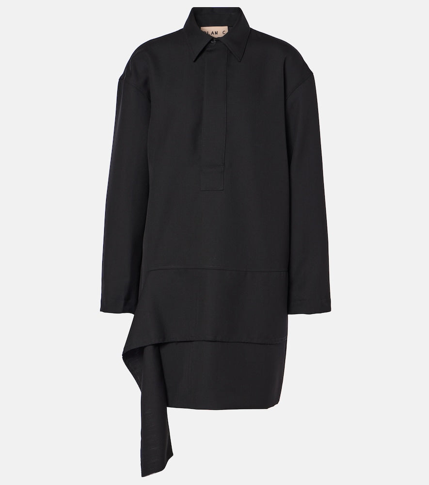 Plan C Wool-blend minidress. Plan C 羊毛混纺迷你连衣裙