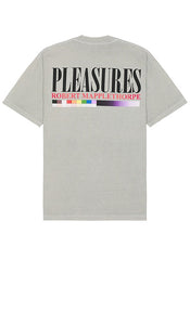 Pleasures Cross T-shirt in Light Grey