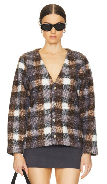 Pleasures Graham Cardigan in Grey - Pleasures Graham Cardigan en gris - Pleasures Graham 灰色开衫 - Pleasures Graham Cardigan in Grau - Pleasures 그레이엄 가디건 그레이 색상 - Piaceri Graham Cardigan in grigio