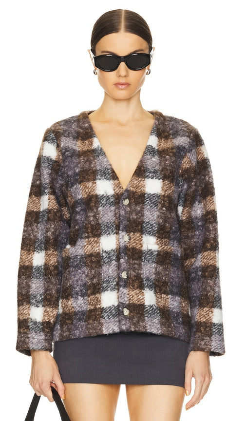 Pleasures Graham Cardigan in Grey - Pleasures Graham Cardigan en gris - Pleasures Graham 灰色开衫 - Pleasures Graham Cardigan in Grau - Pleasures 그레이엄 가디건 그레이 색상 - Piaceri Graham Cardigan in grigio