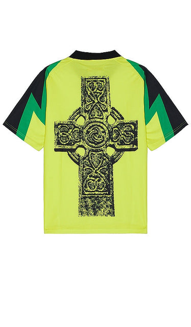 Pleasures Mind Soccer Jersey in Yellow - Maillot de football Pleasures Mind en jaune - Pleasures Mind 黄色足球球衣 - Pleasures Mind Fußballtrikot in Gelb - Pleasures Mind 축구 유니폼 옐로우 색상 - Maglia da calcio Pleasures Mind in giallo