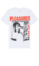 Pleasures Punish T-Shirt in White - Plaisirs Punish T-Shirt en Blanc - Pleasures Punish 白色 T 恤 - Pleasures Punish T-Shirt in Weiß - Pleasures Punish 티셔츠화이트 색상 - T-shirt Pleasures Punish in bianco