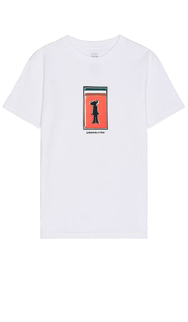 Pleasures Travelling T-shirt in White - T-shirt de voyage Pleasures en blanc - Pleasures 白色旅行 T 恤 - Pleasures Traveling T-Shirt in Weiß - Pleasures 트래블링 티셔츠화이트 색상 - T-shirt Pleasures Travelling in bianco
