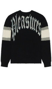 Pleasures Twitch Chunky Knit Sweater in Black