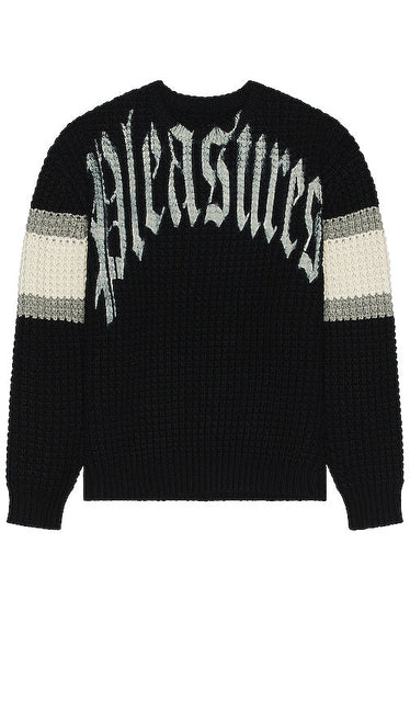Pleasures Twitch Chunky Knit Sweater in Black