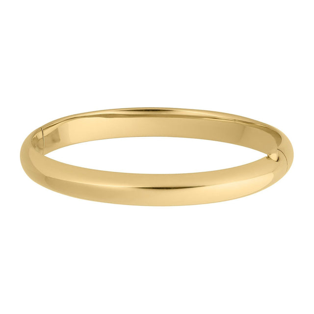 Polished Gold Filled Bangle Bracelet | 8mm