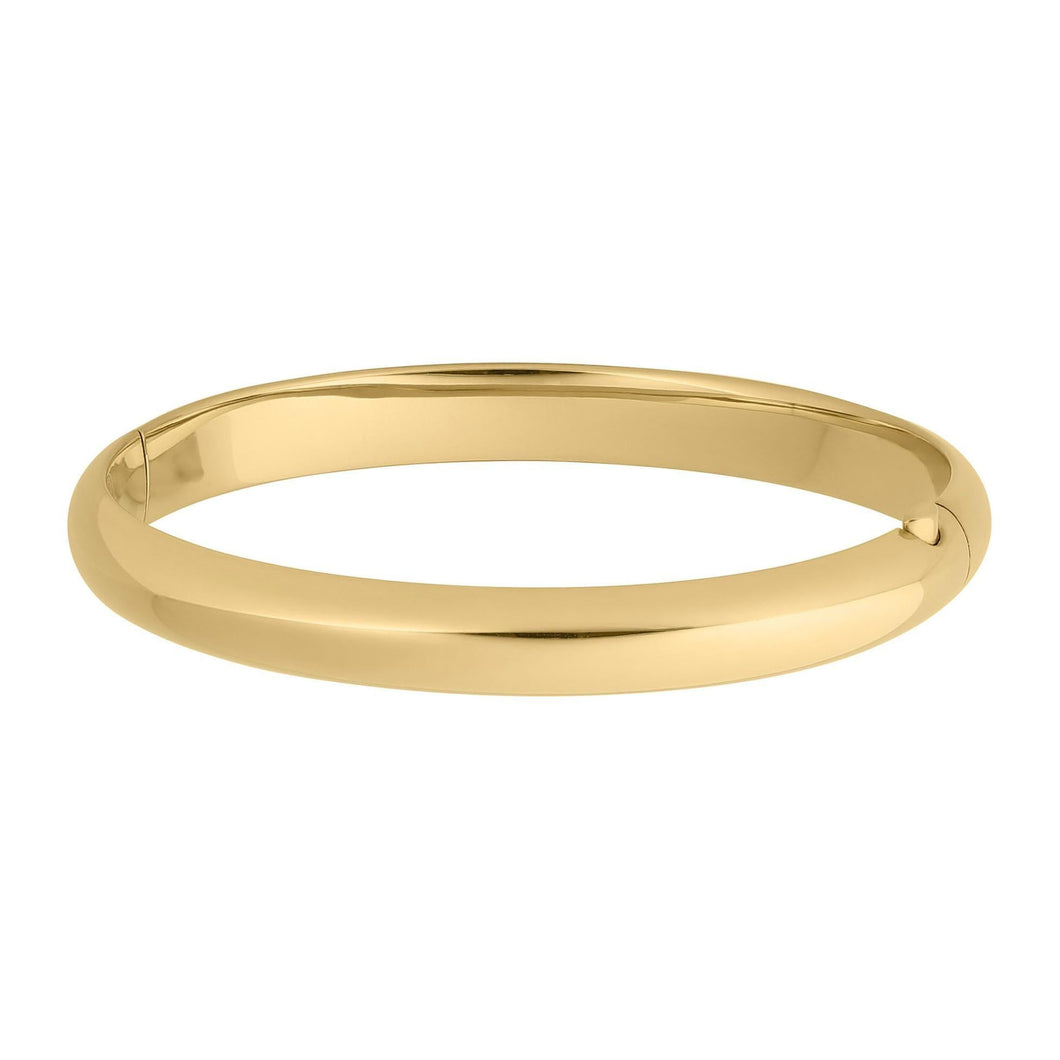 Polished Gold Filled Bangle Bracelet | 8mm