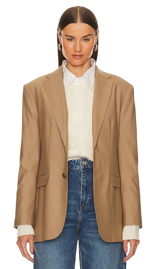 Polo Ralph Lauren Blazer in Tan - Polo Ralph Lauren - Blazer en beige - Polo Ralph Lauren 棕褐色西装外套 - Polo Ralph Lauren Blazer in Hellbraun - 탠 색상의 Polo Ralph Lauren 블레이저 - Blazer Polo Ralph Lauren color marrone chiaro