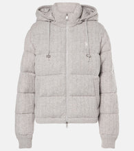 Polo Ralph Lauren Cable-knit wool and cashmere down jacket