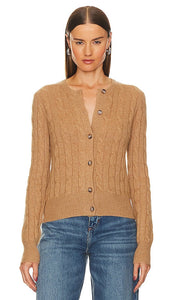 Polo Ralph Lauren Cashmere Cardigan in Tan