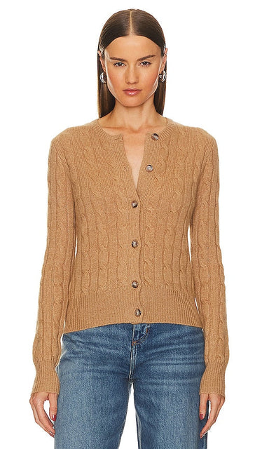 Polo Ralph Lauren Cashmere Cardigan in Tan