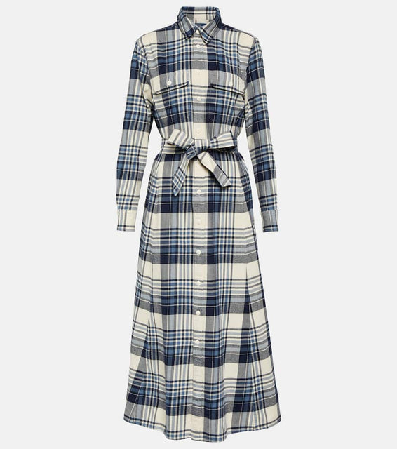 Polo Ralph Lauren Checked cotton shirt dress