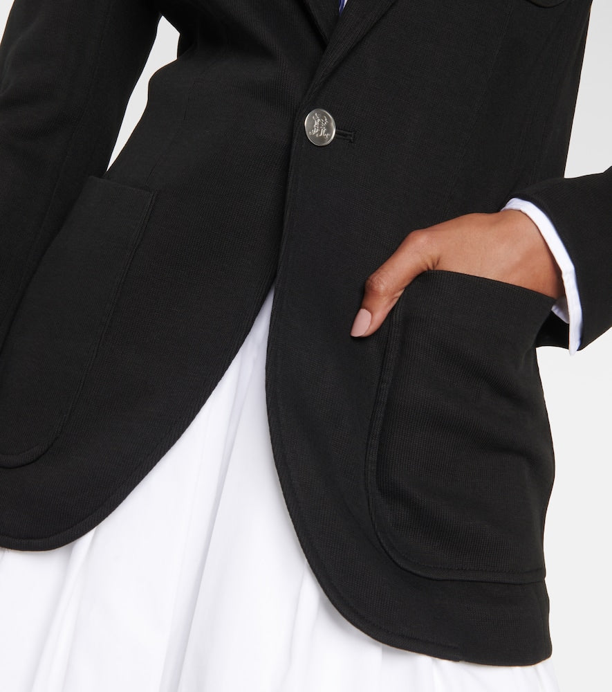 Polo Ralph Lauren Embroidered cotton-blend blazer