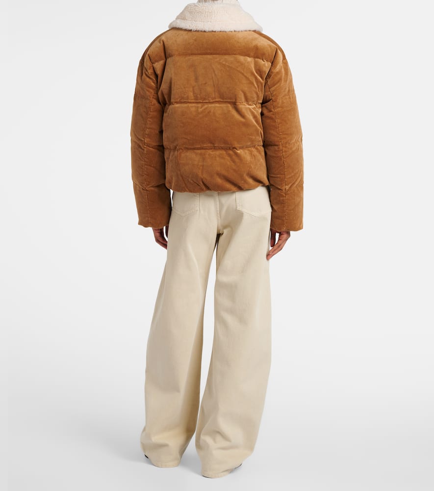 Polo Ralph Lauren Faux fur-trimmed corduroy down jacket