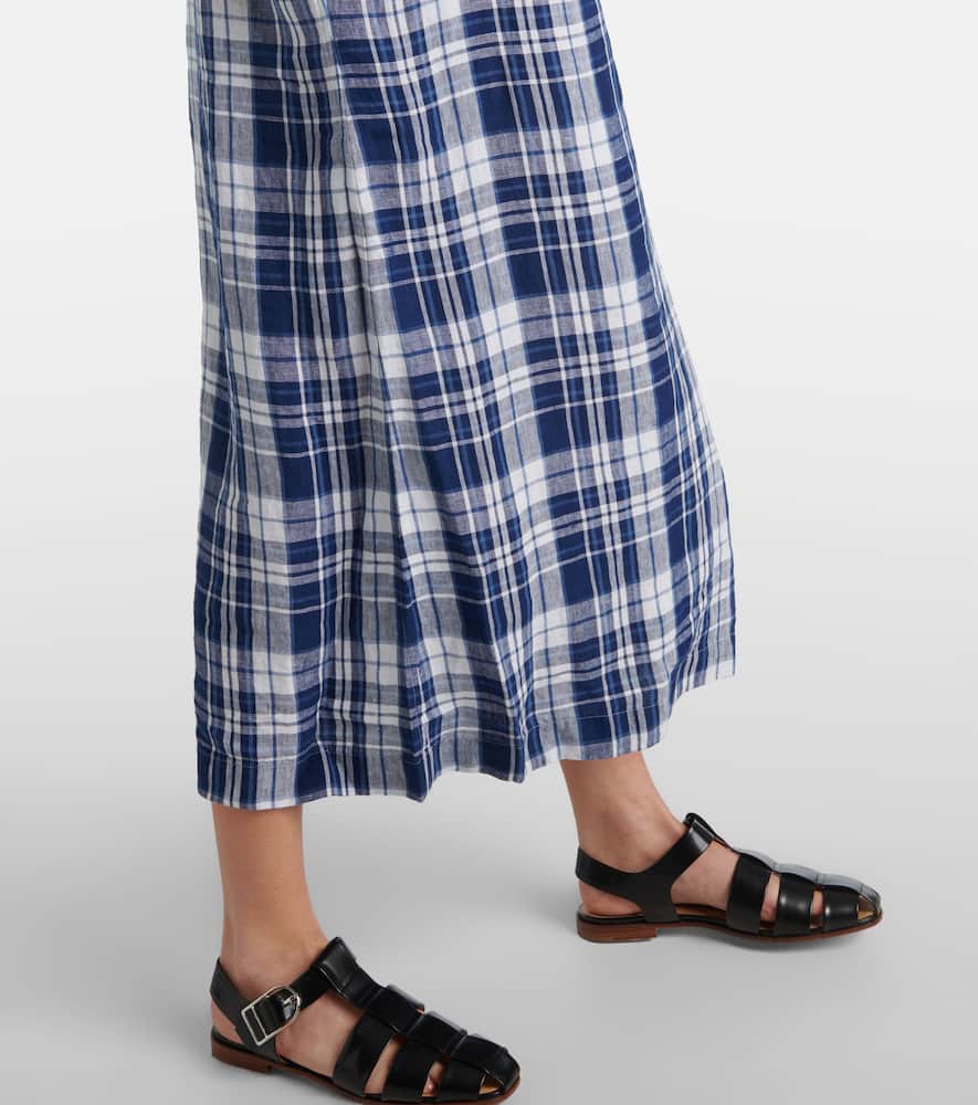 Polo Ralph Lauren Plaids linen maxi dress